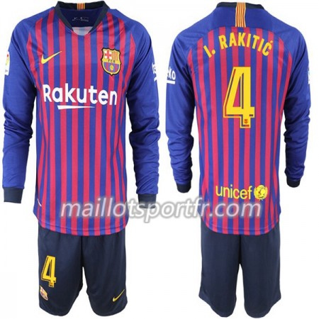Maillot de Foot Barcelone I. Rakitic 4 Enfant Domicile 2018/19 ML